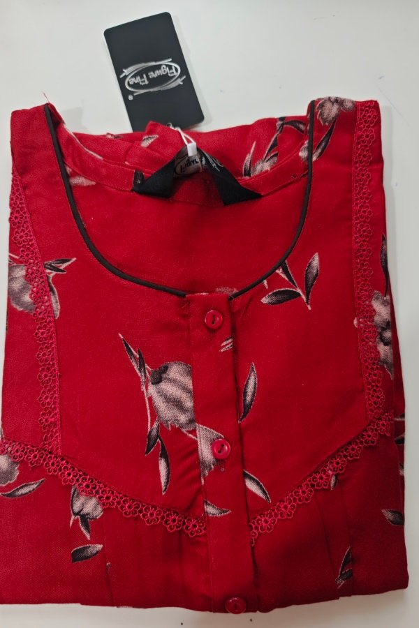 Figure Fine Alpine Nighty L Dark Red #787