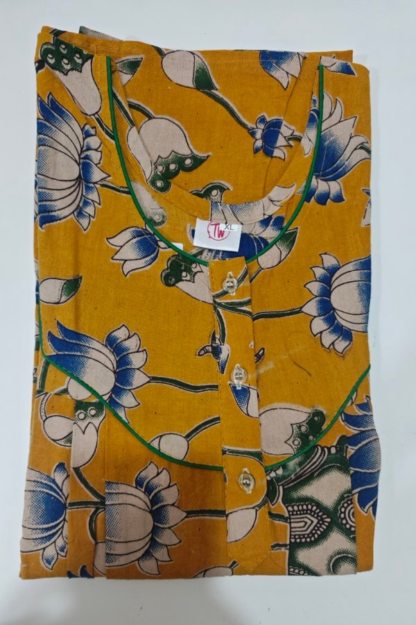 Kalamkari Nighty XL Olive #880