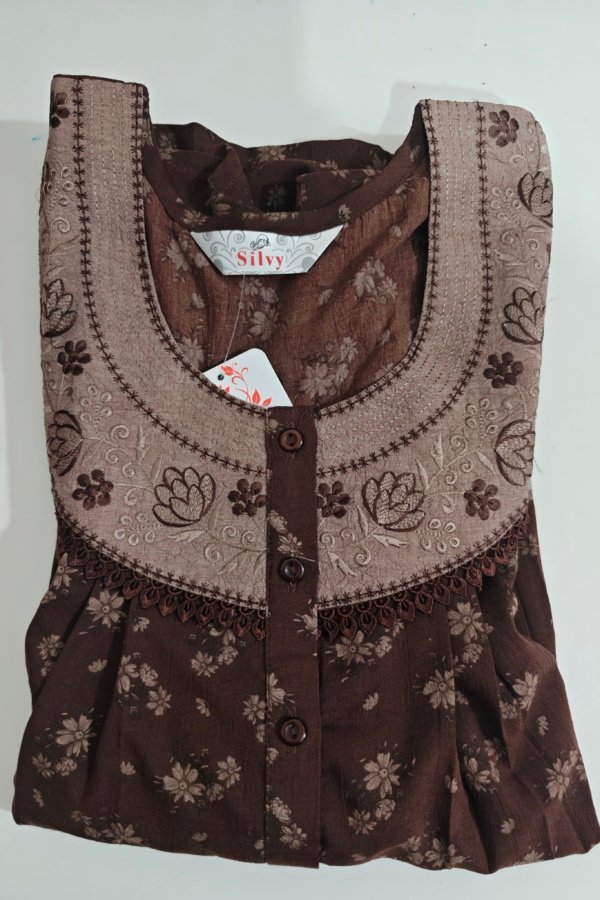 Silvy Premium Nighty L Brown #001259