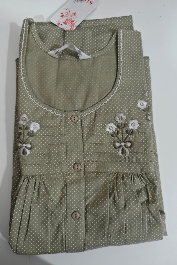 Silvy Premium Nighty L Olive #001270