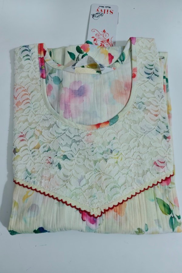 Silvy Premium Nighty L Cream #001265