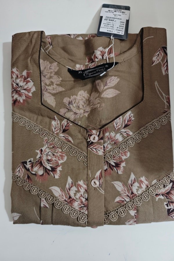 Figure Fine Alpine Nighty XL Grey #001082
