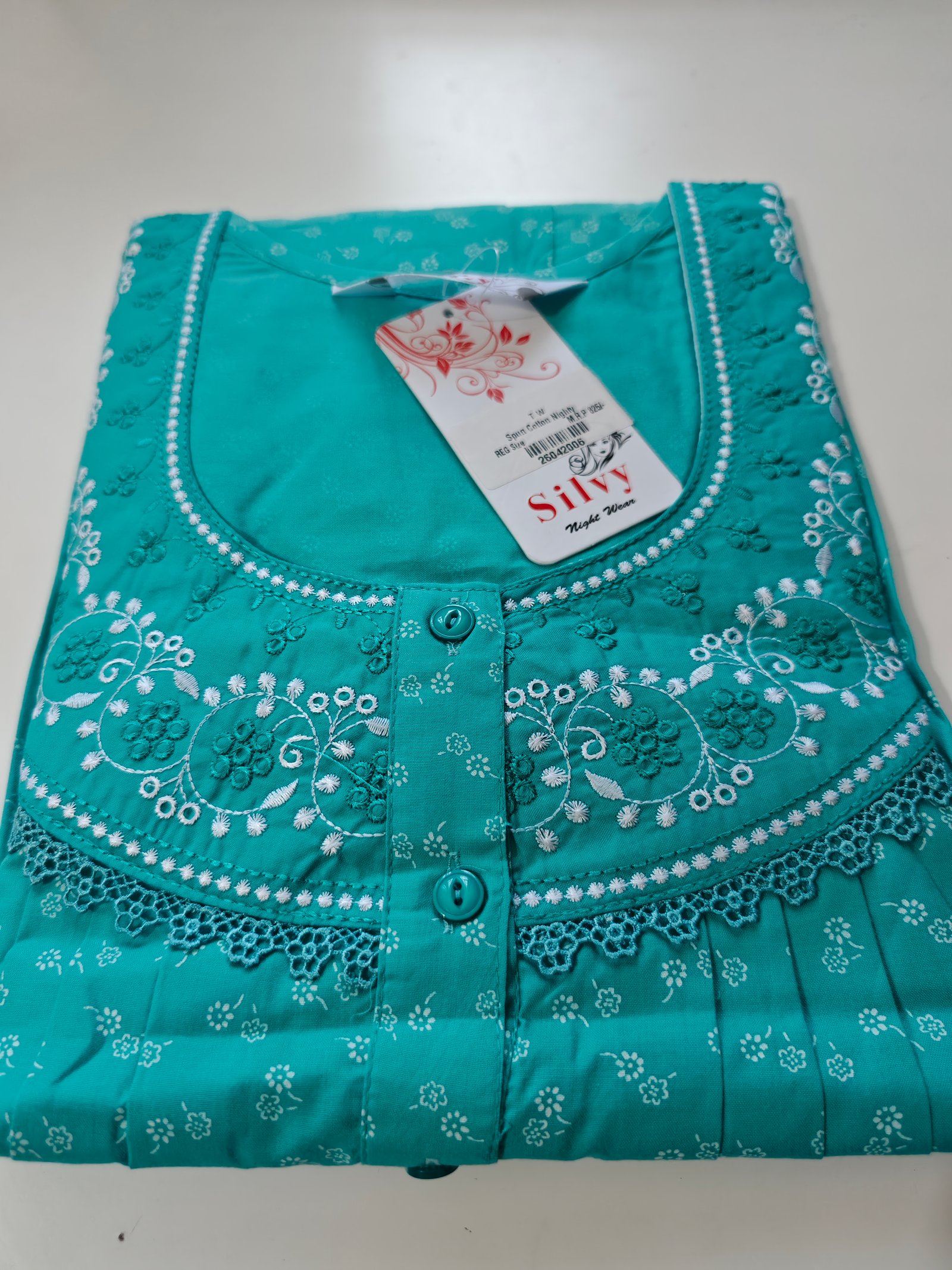 Silvy Premium Nighty L Mint #001263