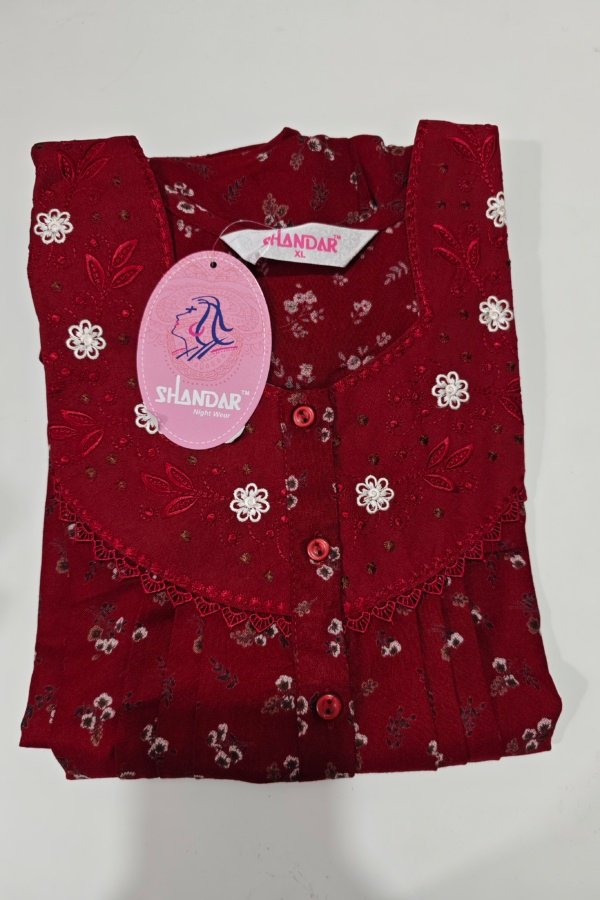 Shandar Premium Nighty XL Crimson #001176