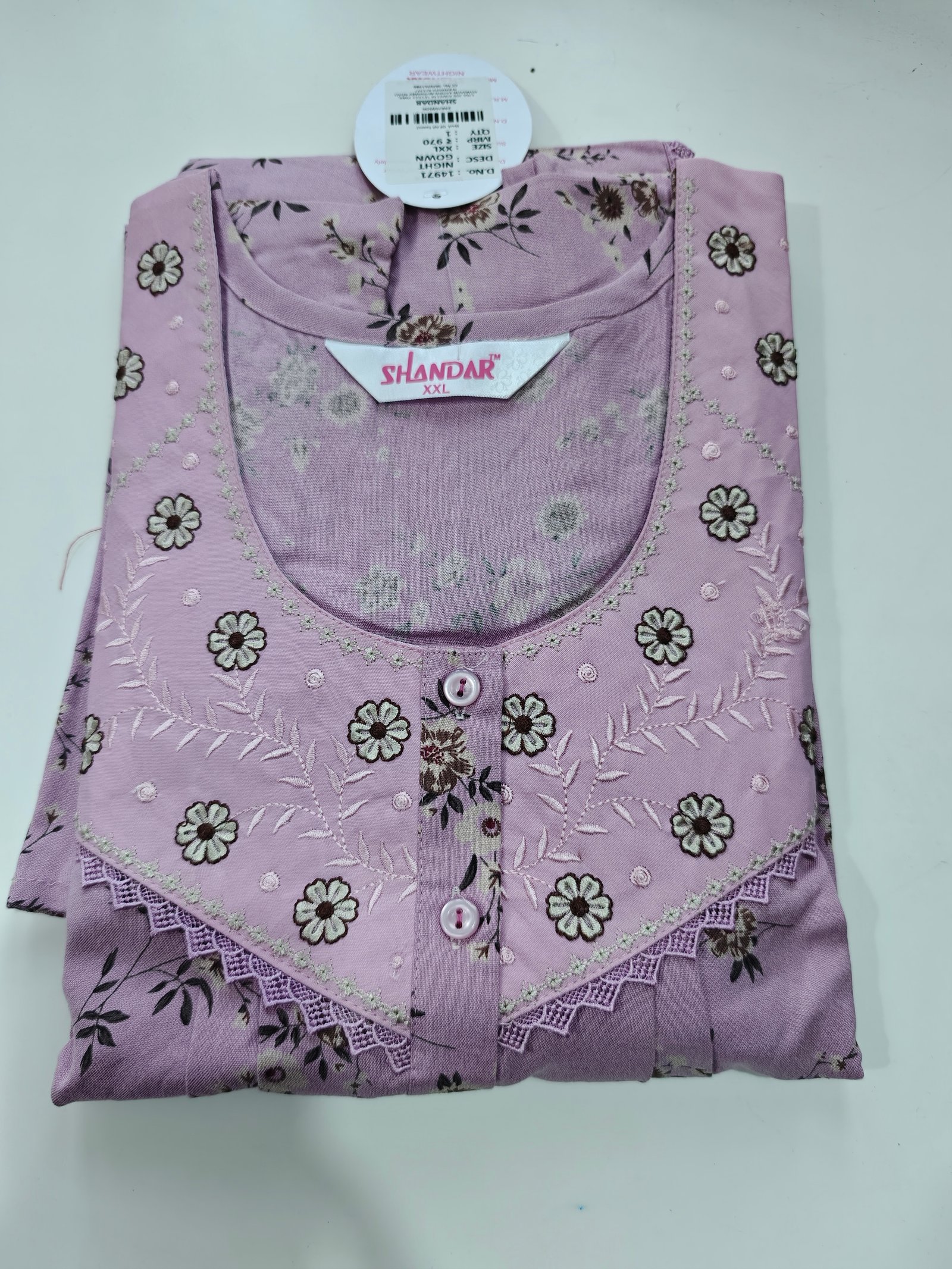 Shandar Premium Nighty XXL Lavender #001201