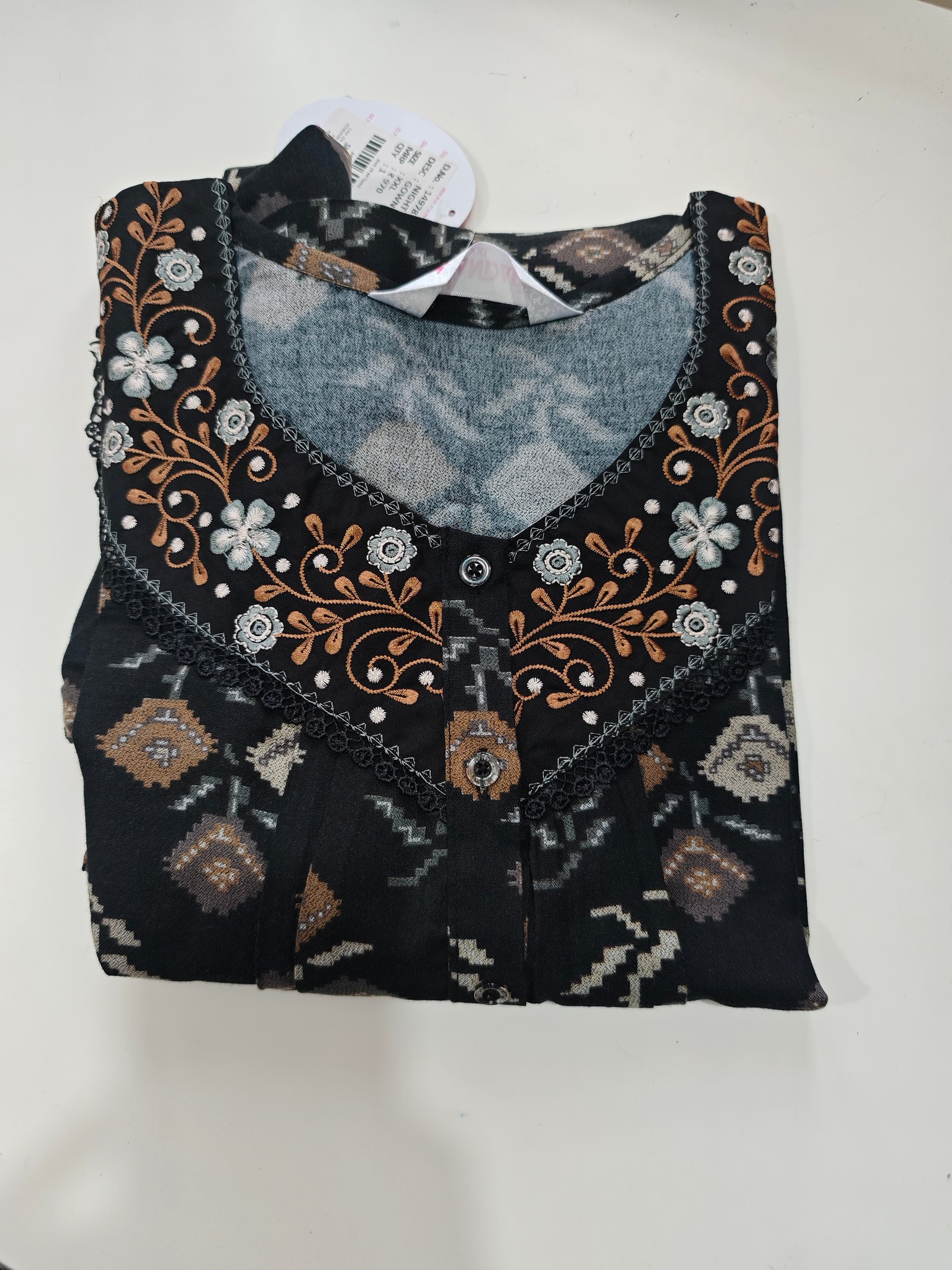 Shandar Premium Nighty XXL Black #001202