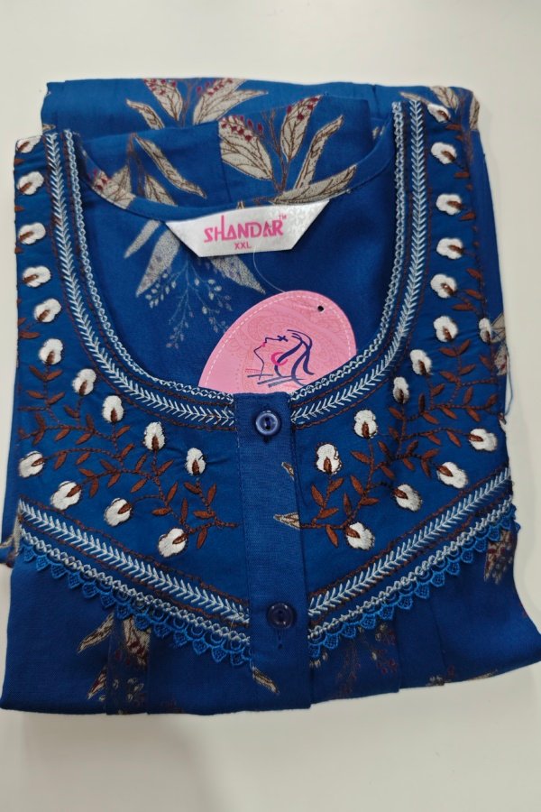 Shandar Premium Nighty XXL Navy Blue #001192