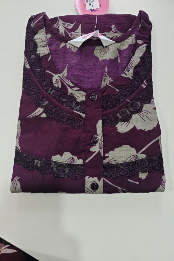 Shandar Premium Nighty XXL Purple #001204