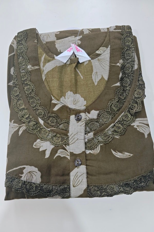 Shandar Premium Nighty XXL Olive #001189