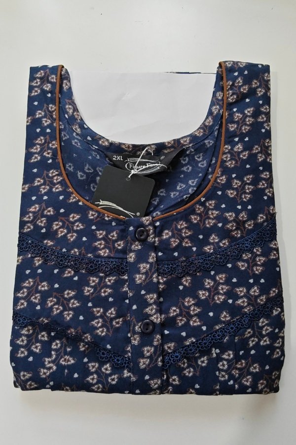 Figure Fine Alpine Nighty XXL Royal Blue #001131