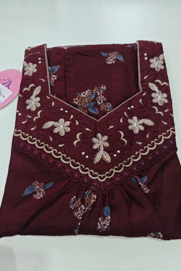 Shandar Premium Nighty L Crimson #001151