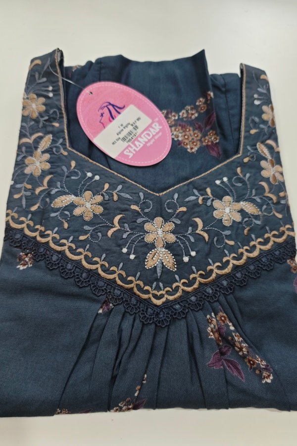 Shandar Premium Nighty L Charcoal #001155