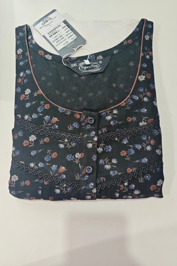 Figure Fine Alpine Nighty XXL Charcoal #001126