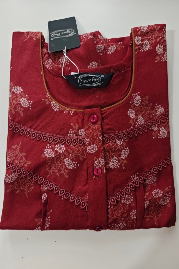 Figure Fine Alpine Nighty L Crimson #001031