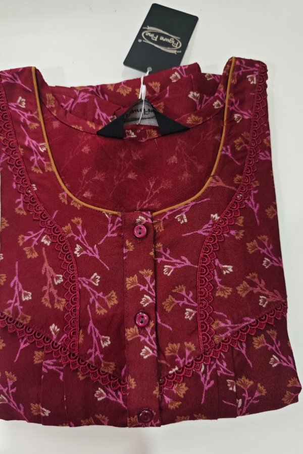 Figure Fine Alpine Nighty L Crimson #001032