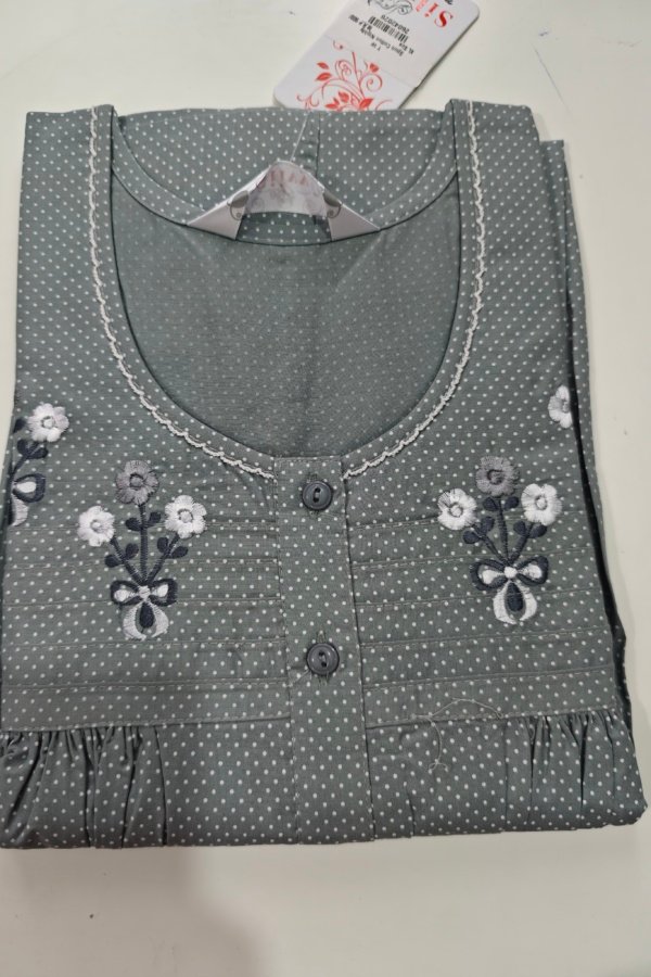 Silvy Premium Nighty L Grey #001271