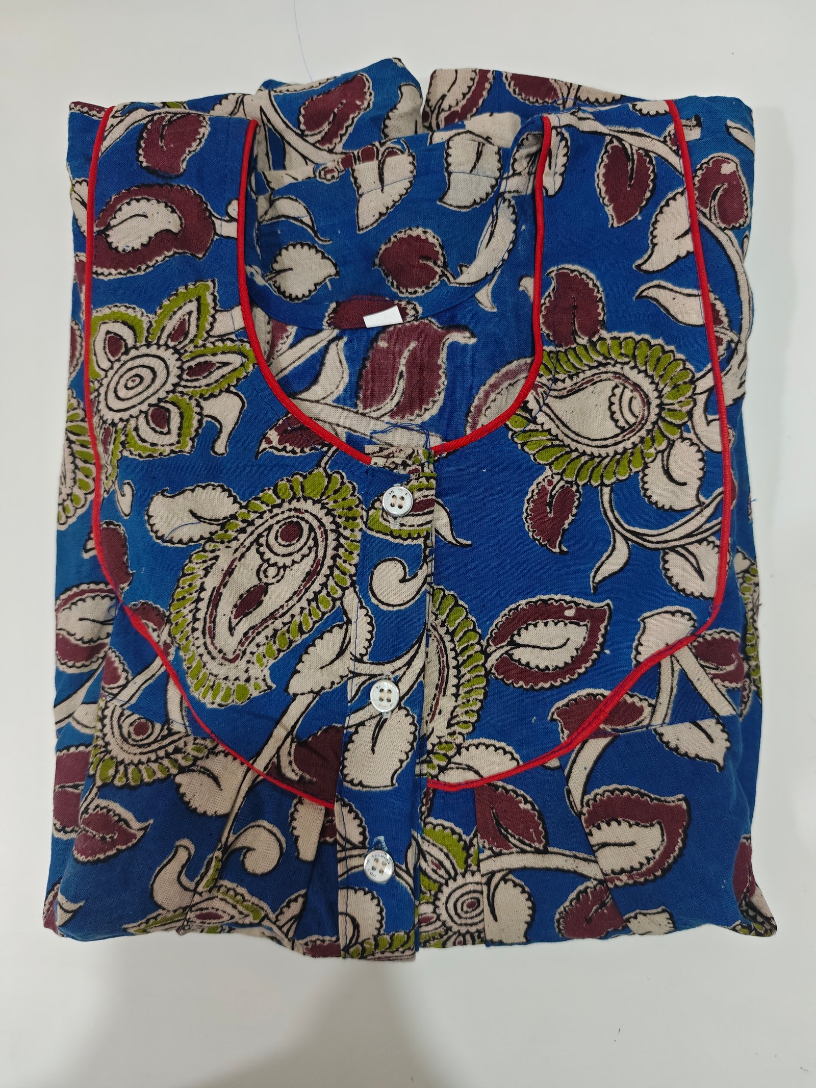 Kalamkari Nighty XXL Navy Blue #001255