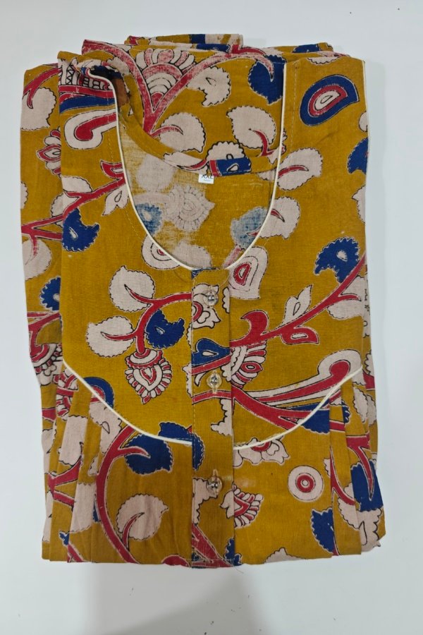 Kalamkari Nighty XXL Orange #001245