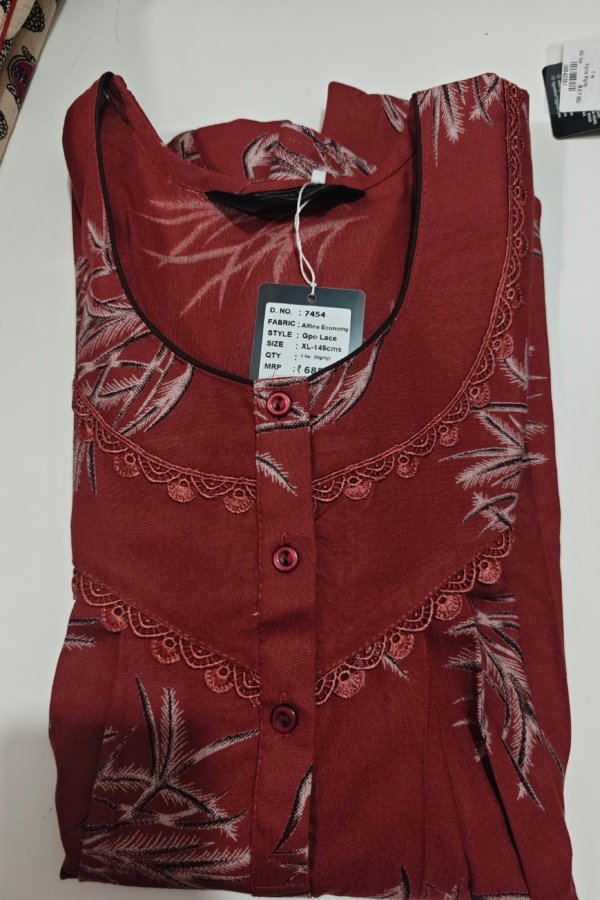 Figure Fine Alpine Nighty XXL Crimson #001137