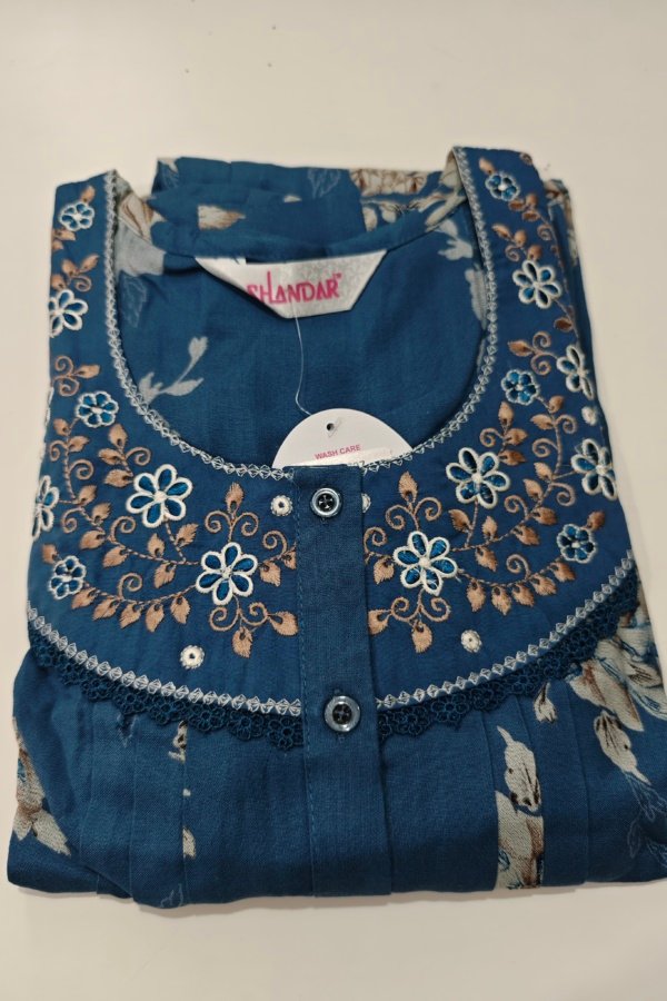 Shandar Premium Nighty L Blue #001156
