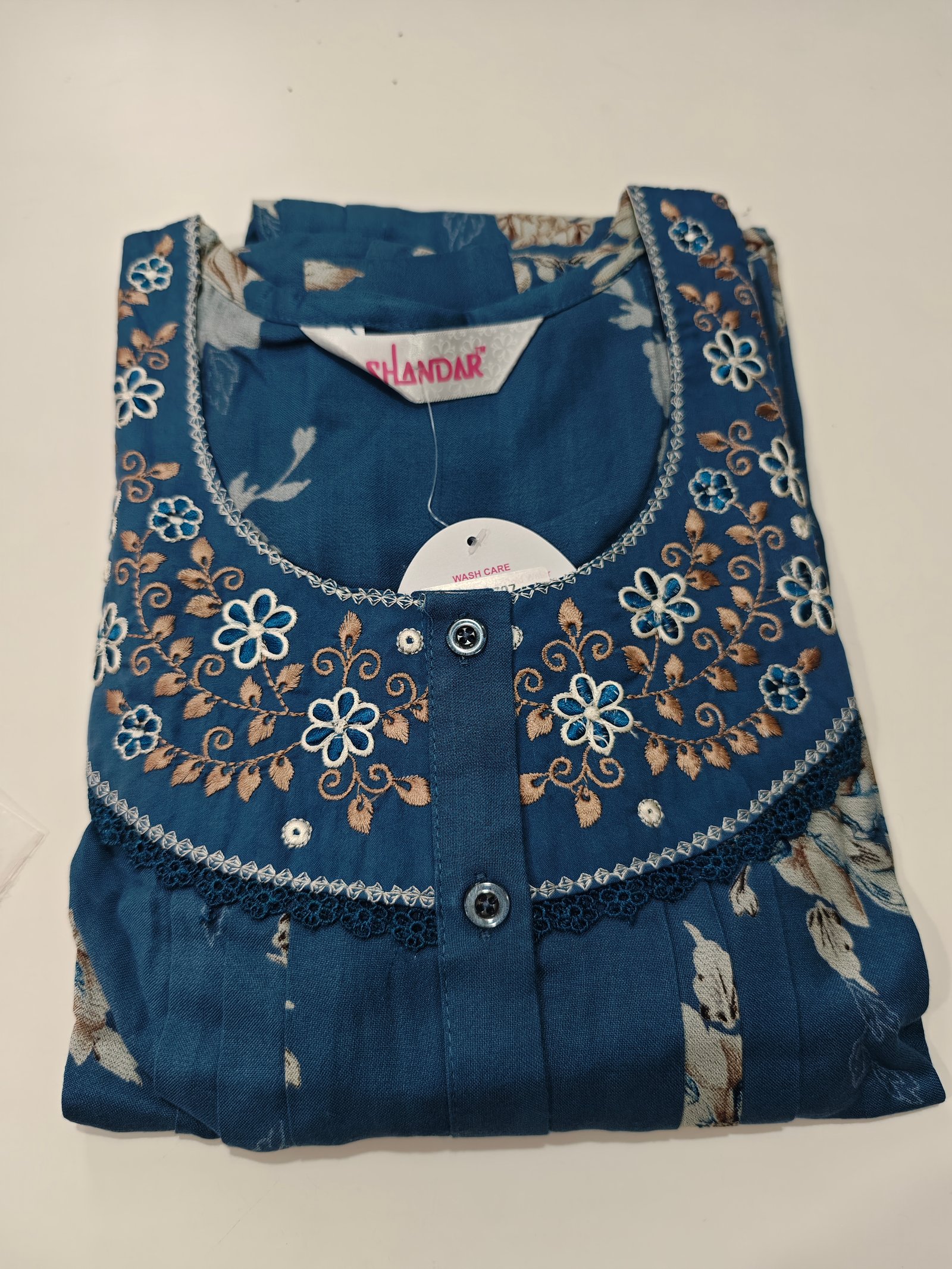 Shandar Premium Nighty L Blue #001156