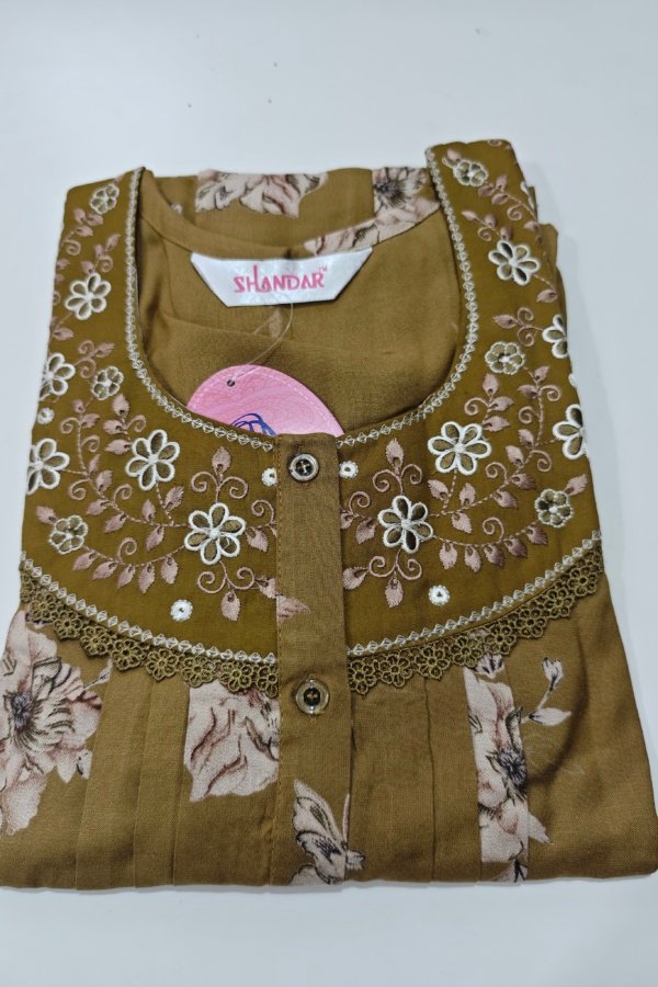 Shandar Premium Nighty L Brown #001157