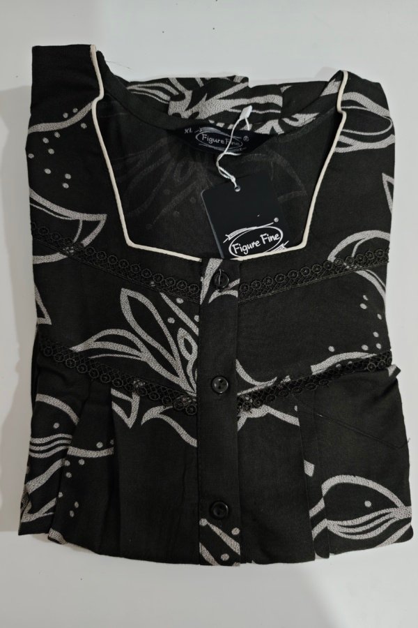 Figure Fine Alpine Nighty XL Black #001076