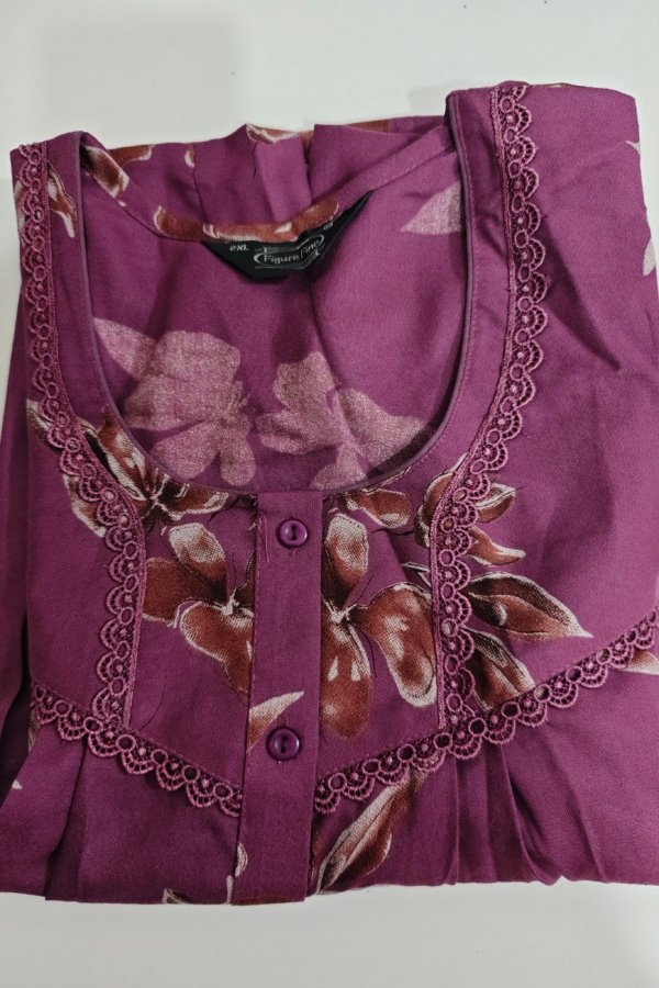 Figure Fine Alpine Nighty XXL Maroon #001145