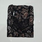 Figure Fine Fancy Lace Nighty L Black #001546