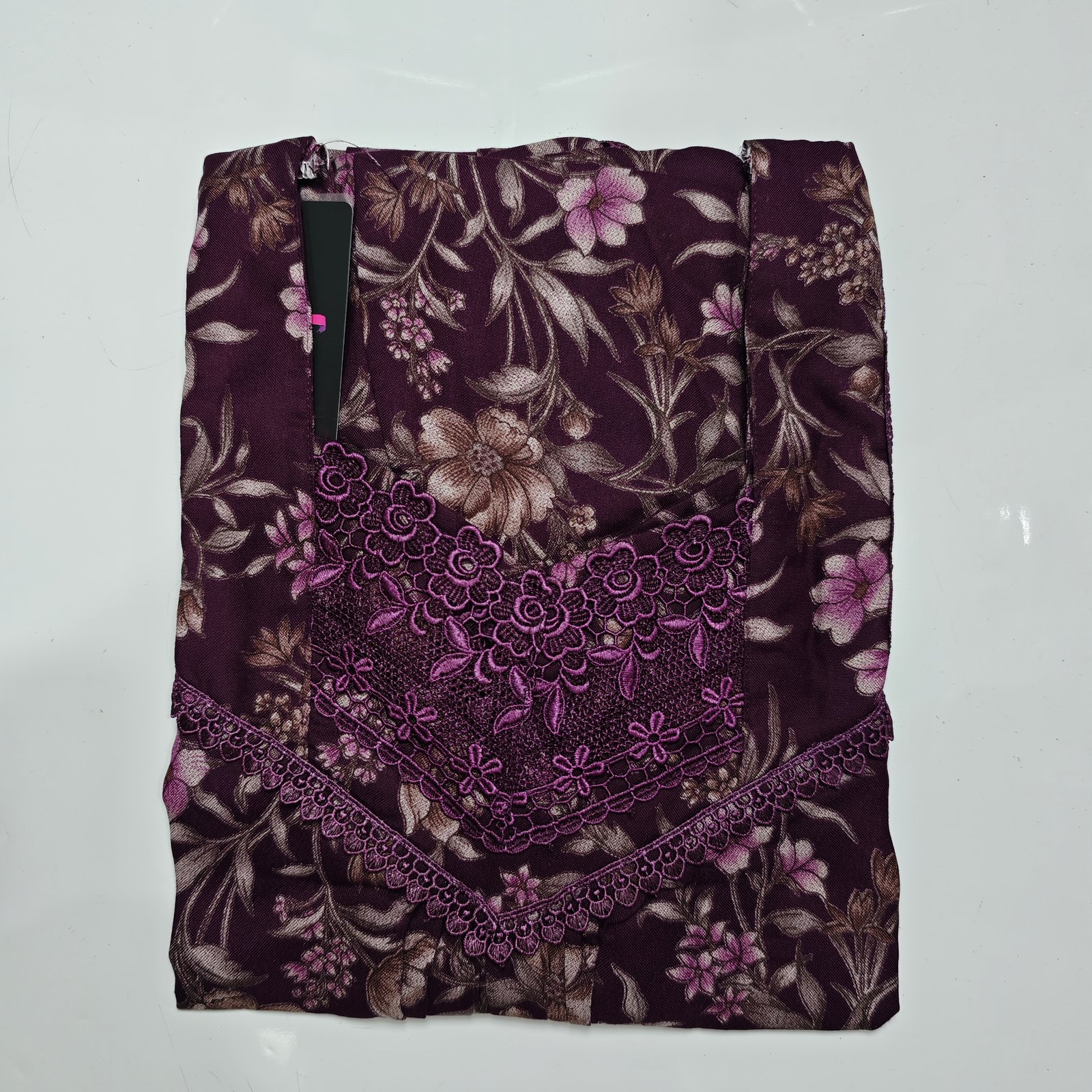 Figure Fine Fancy Lace Nighty L Purple #001547