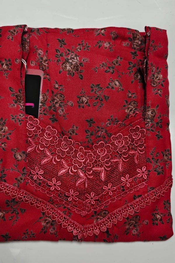 Figure Fine Fancy Lace Nighty L Pink #001545