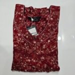 Figure Fine Fancy Lace Nighty Regular Crimson #001328