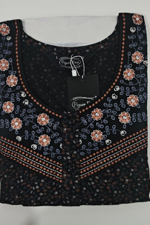 Figure Fine Alpine Nighty L Black #001378