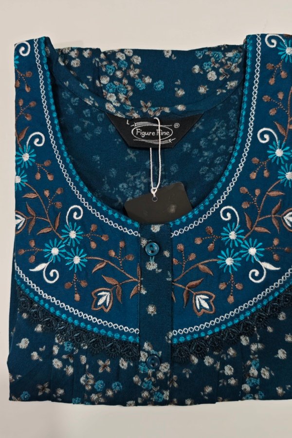 Figure Fine Alpine Nighty L Navy Blue #001355