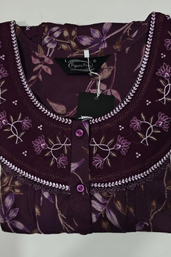 Figure Fine Alpine Nighty L Purple #001350