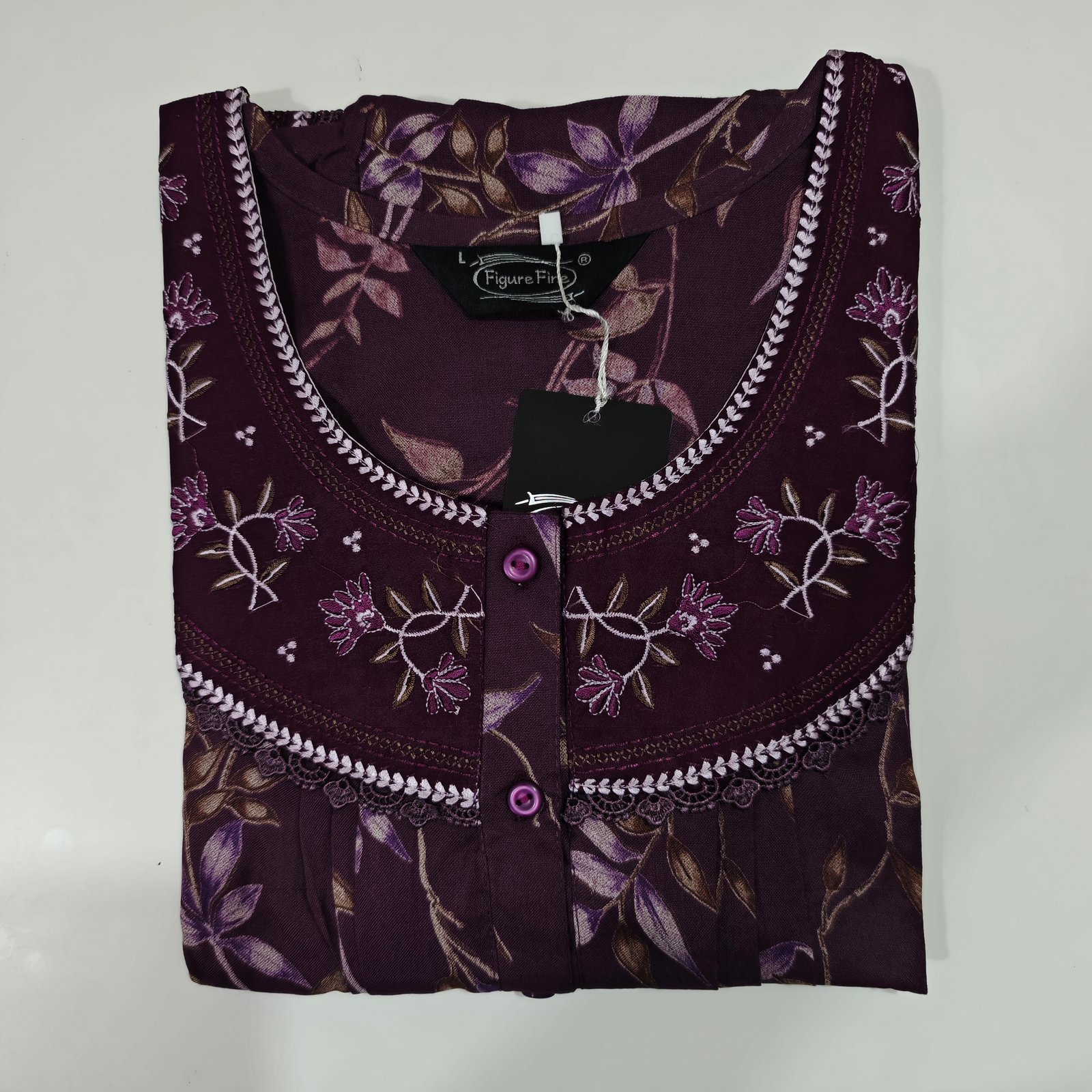 Figure Fine Alpine Nighty L Purple #001350