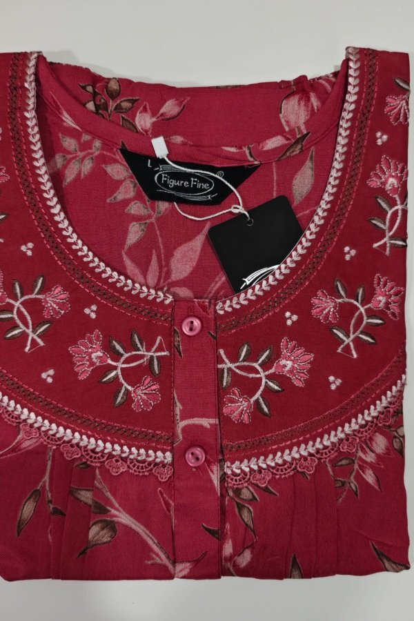Figure Fine Alpine Nighty L Crimson #001356