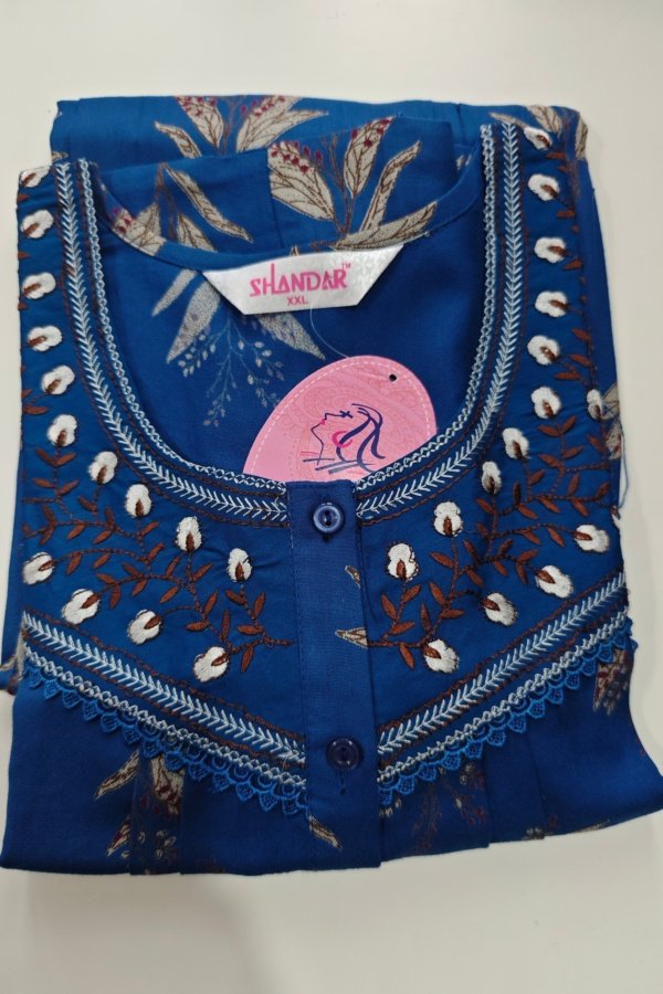 Shandar Premium Nighty XXL Navy Blue #001192