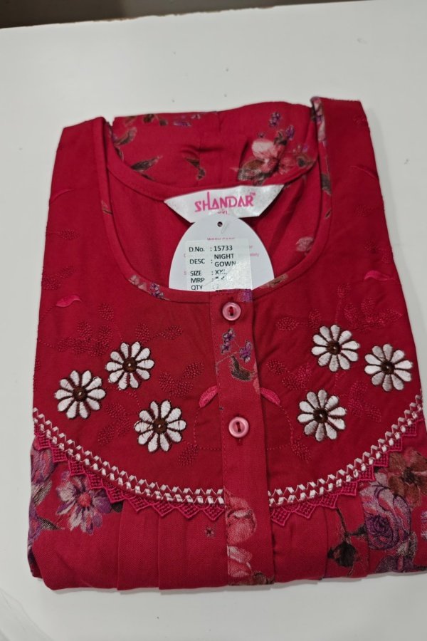 Shandar Premium Nighty XXL Dark Red #001195