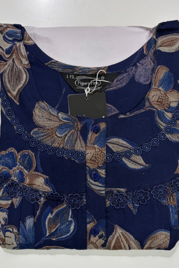 Figure Fine Feeding Nighties L Royal Blue #001605