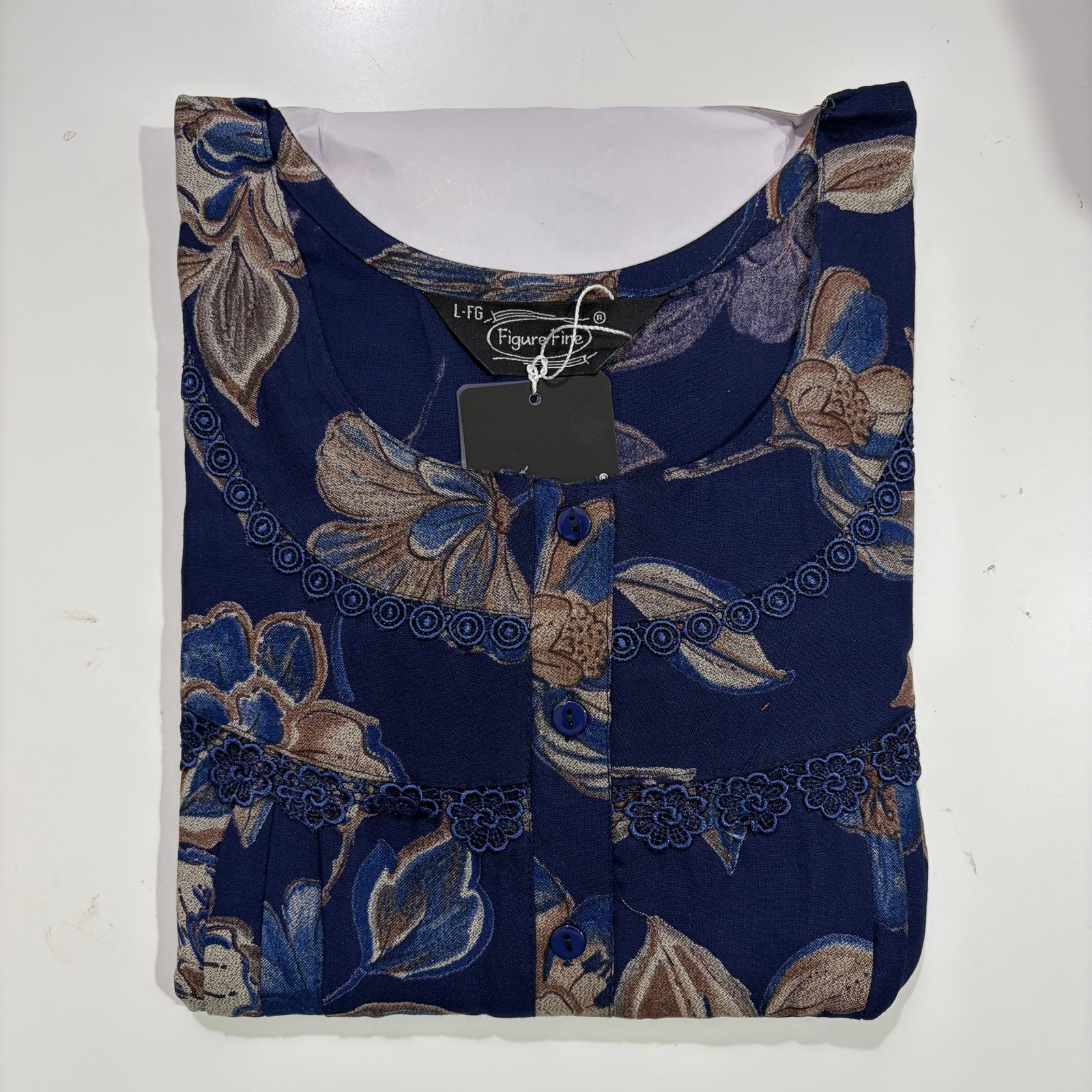 Figure Fine Feeding Nighties L Royal Blue #001605
