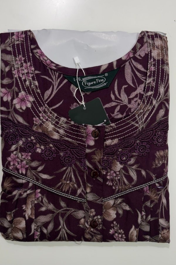 Figure Fine Feeding Nighties L Maroon #001601