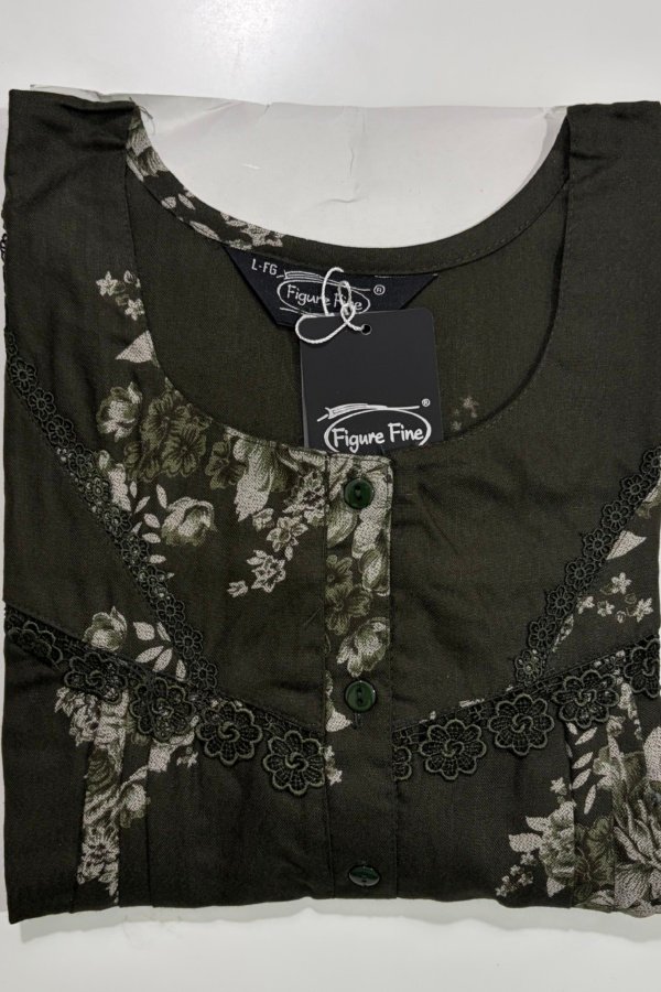 Figure Fine Feeding Nighties L Olive #001613