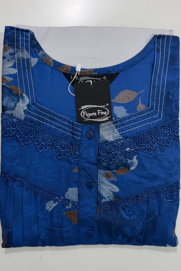Figure Fine Feeding Nighties L Navy Blue #001603
