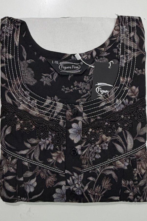 Figure Fine Feeding Nighties L Black #001609
