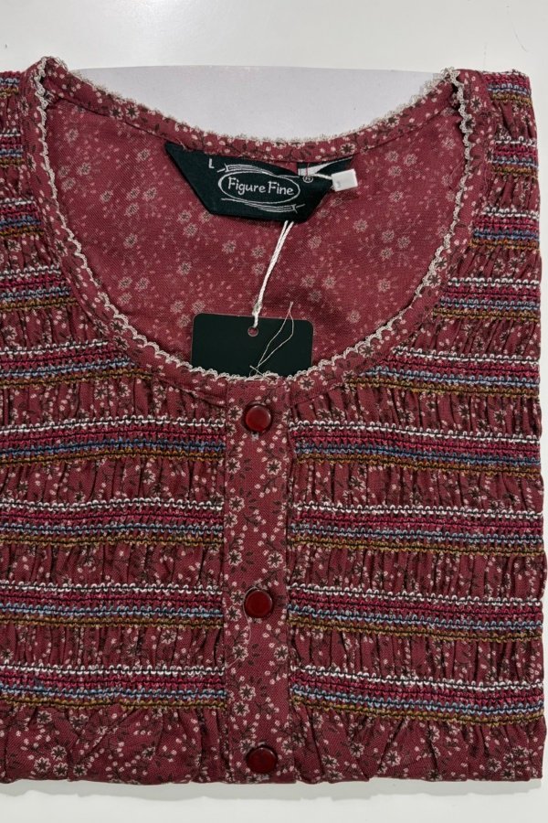 Figure Fine Smocking L Brown #001631