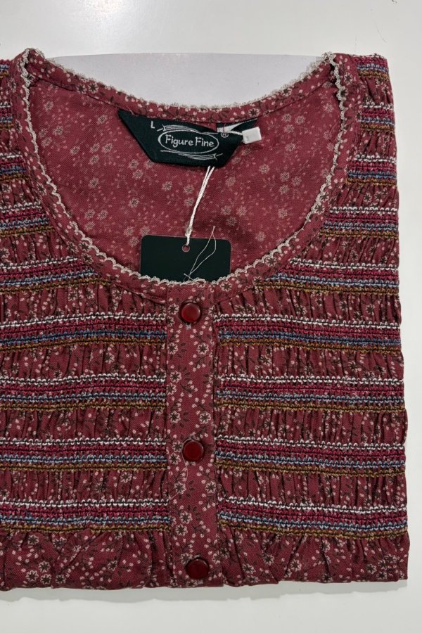 Figure Fine Smocking L Brown #001628