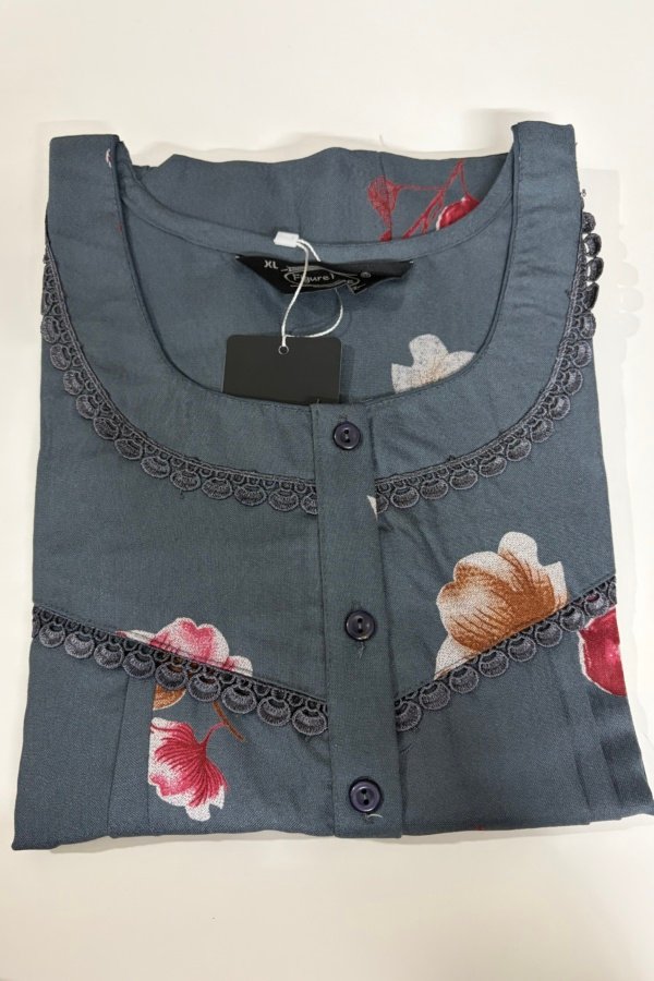 Figure Fine Alpine Nighty XL Grey #001695