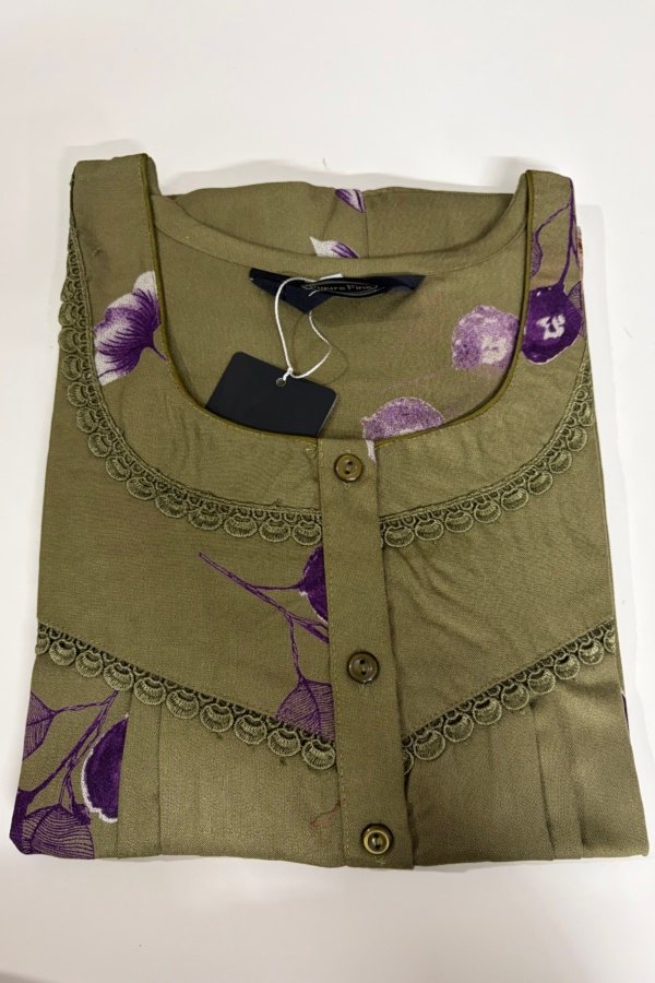 Figure Fine Alpine Nighty XL Olive #001696