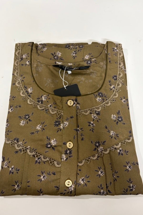 Figure Fine Alpine Nighty XL Olive #001688